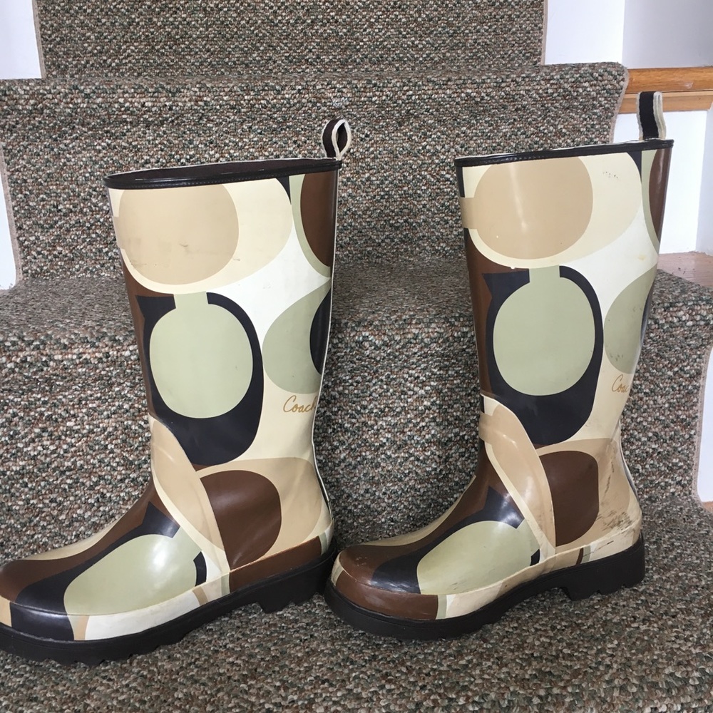 Coach rain boots